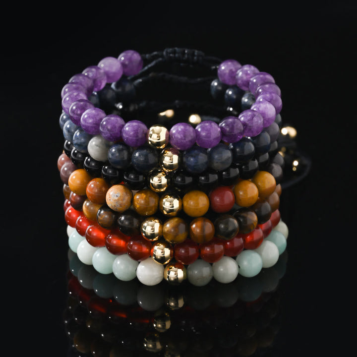 Olivenorma Natural Crystal Adjustable Beaded Braided Bracelet - image 16