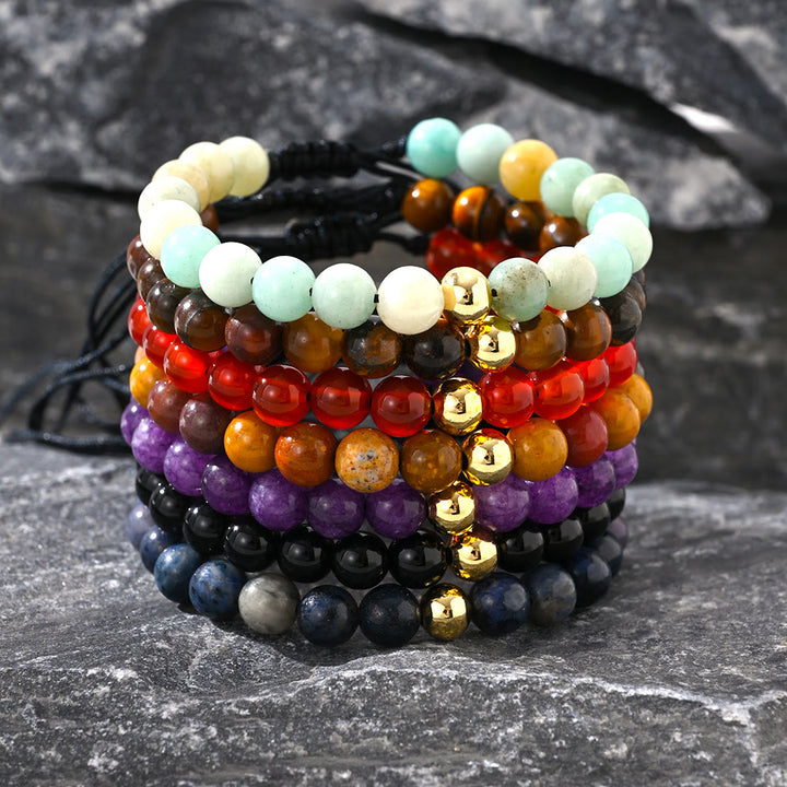 Olivenorma Natural Crystal Adjustable Beaded Braided Bracelet - image 0