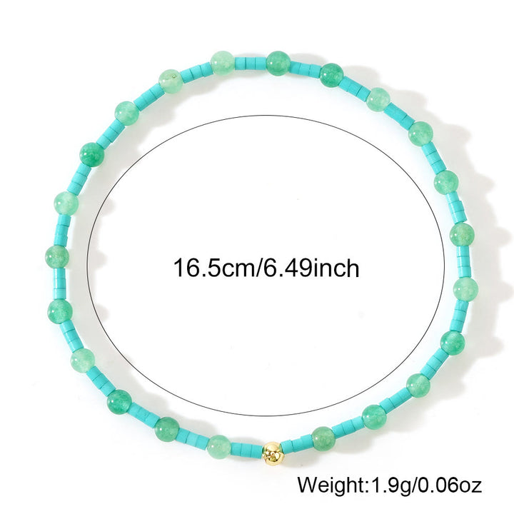 Olivenorma Mini Beads Gemstone Stretch Elastic Bracelet - image 3