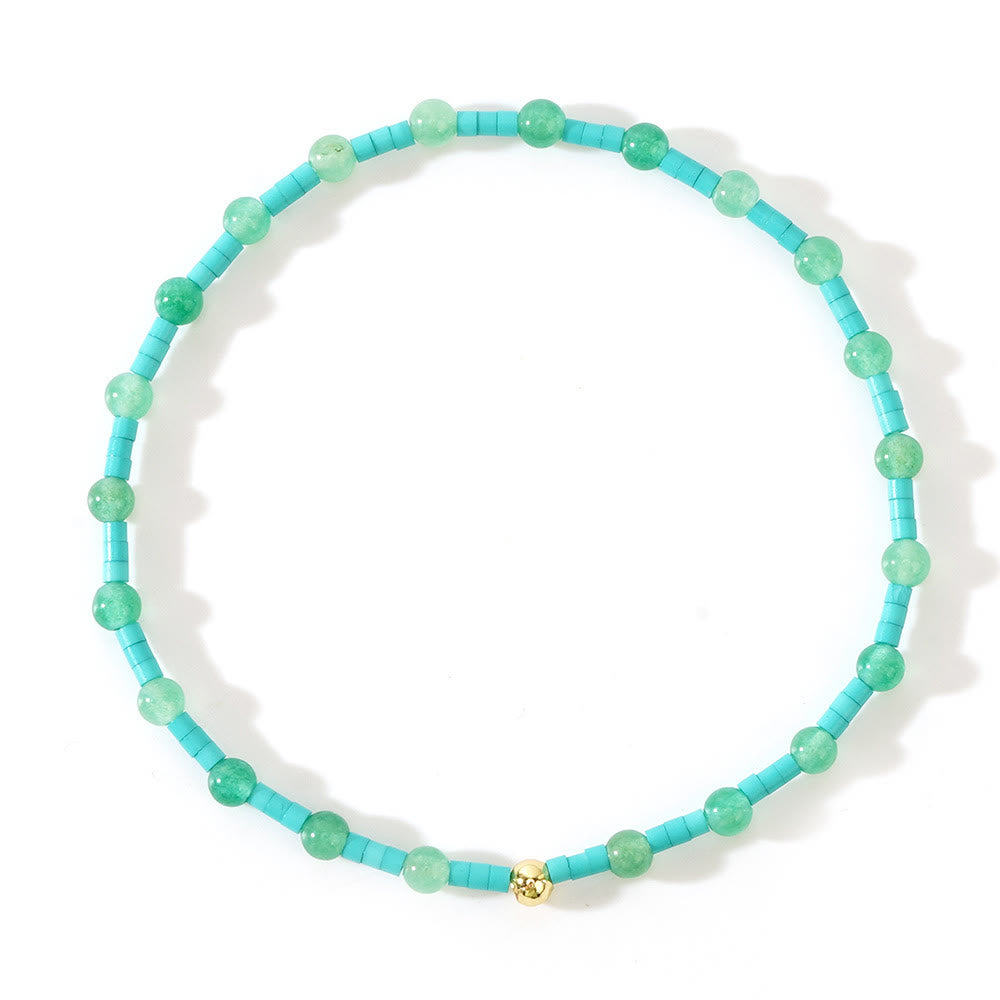 Olivenorma Mini Beads Gemstone Stretch Elastic Bracelet - image 2