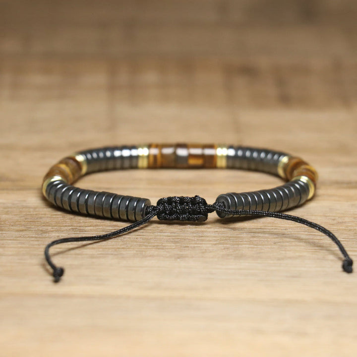 Olivenorma Nautral Crystal Adjustable Beaded Braided Bracelet - image 2