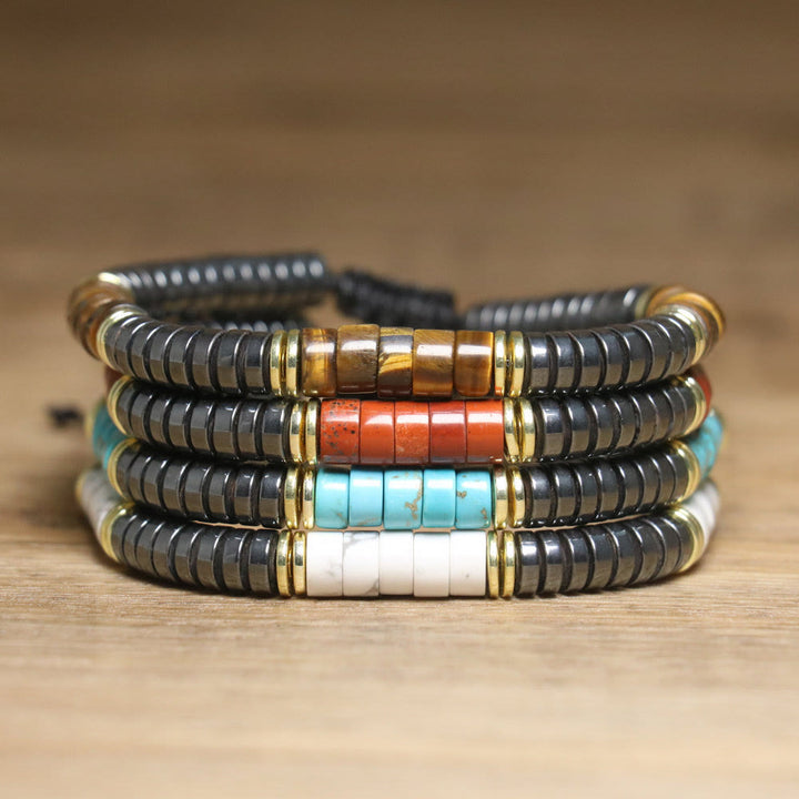 Olivenorma Nautral Crystal Adjustable Beaded Braided Bracelet - image 0