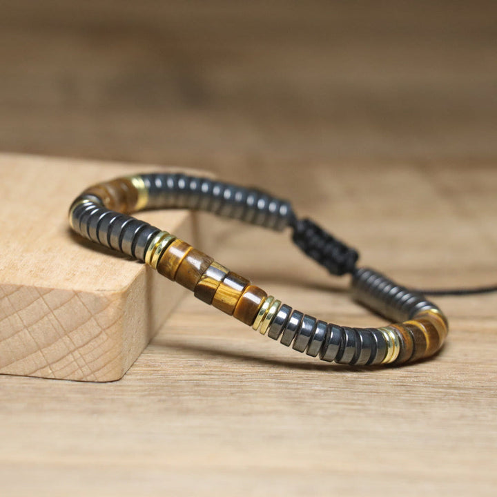 Olivenorma Nautral Crystal Adjustable Beaded Braided Bracelet - image 4