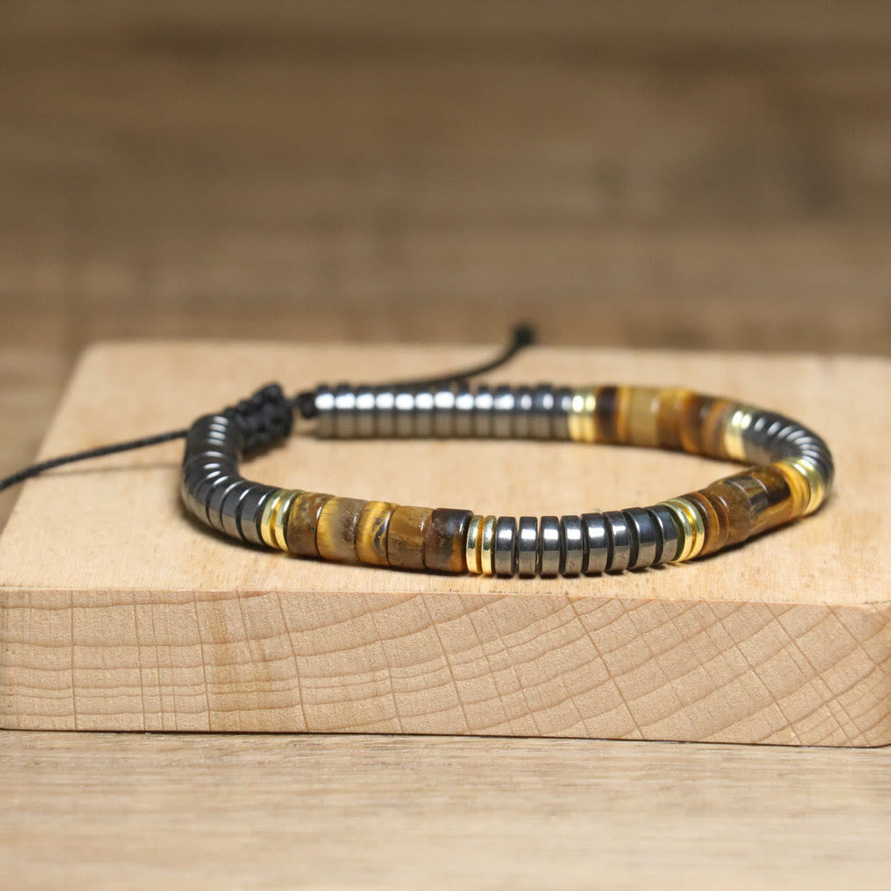 Olivenorma Nautral Crystal Adjustable Beaded Braided Bracelet - image 3