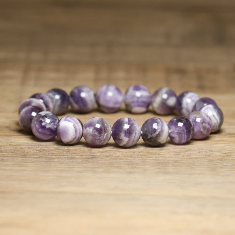 Olivenorma 10mm Fantasy Amethyst Adjustable Stretch Elastic Bracelet - Amethyst - image 0