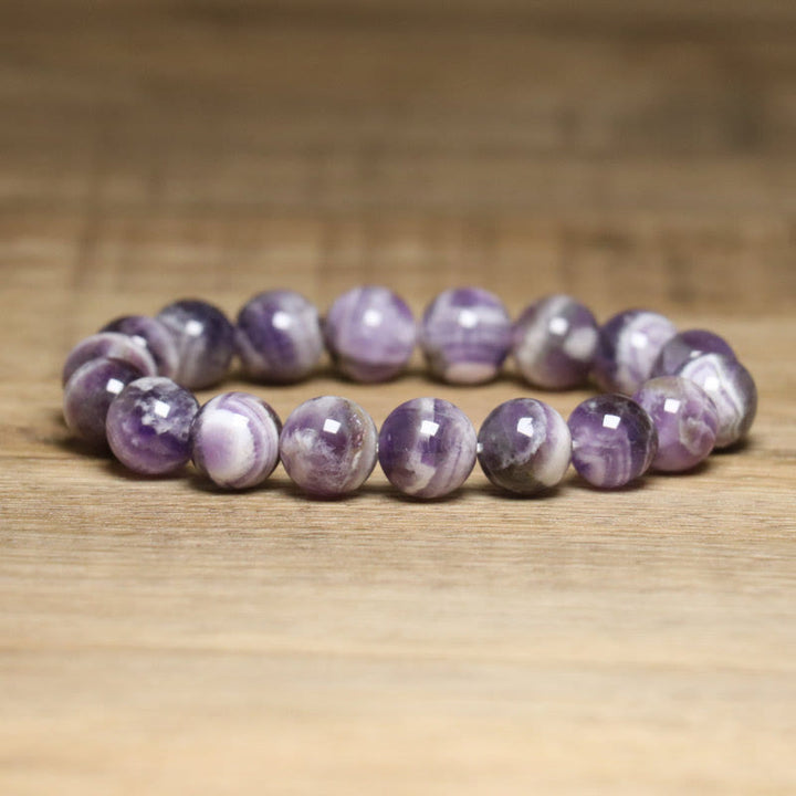 Olivenorma 10mm Fantasy Amethyst Adjustable Stretch Elastic Bracelet - Amethyst - image 0