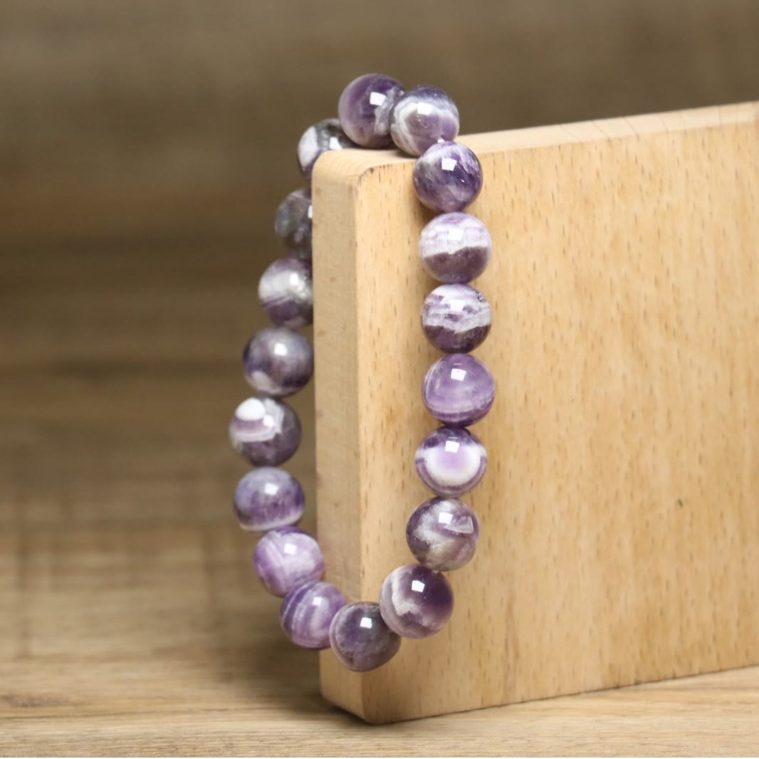 Olivenorma 10mm Fantasy Amethyst Adjustable Stretch Elastic Bracelet - image 4