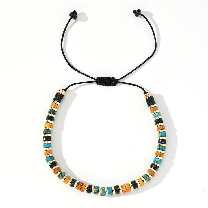 Olivenorma Mini Beaded Hematite Gemstone Trendy Beaded Bracelet - Emperor Stone+Hematite - image 11