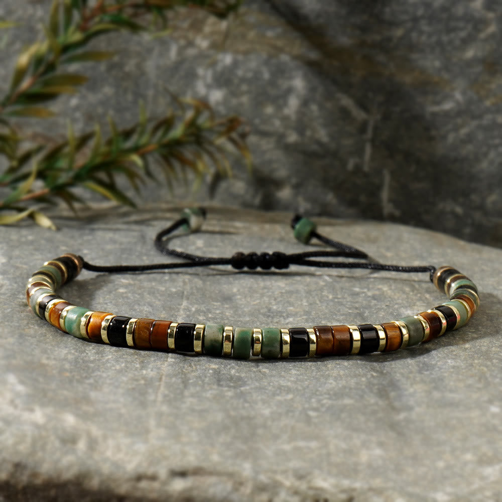 Olivenorma Mini Beaded Hematite Gemstone Trendy Beaded Bracelet - image 19