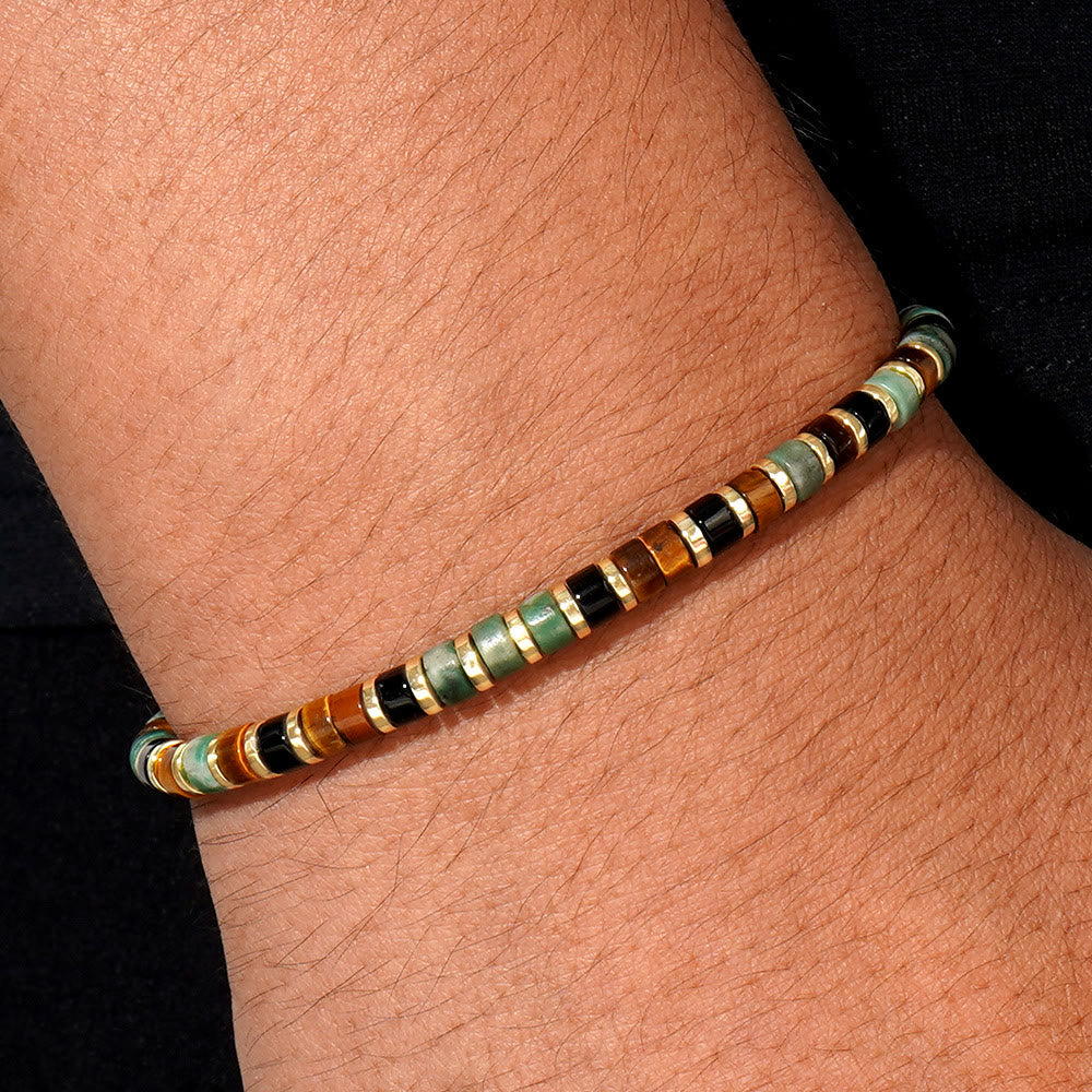 Olivenorma Mini Beaded Hematite Gemstone Trendy Beaded Bracelet - image 17