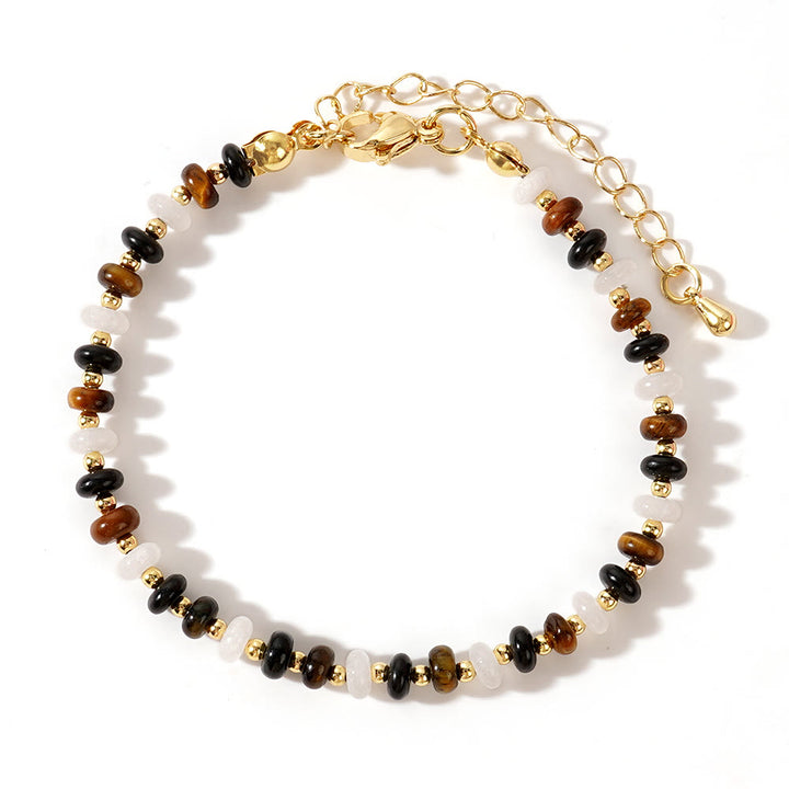 Olivenorma Boho Style Natural Crystal Adjustable Beaded Bracelet - image 4