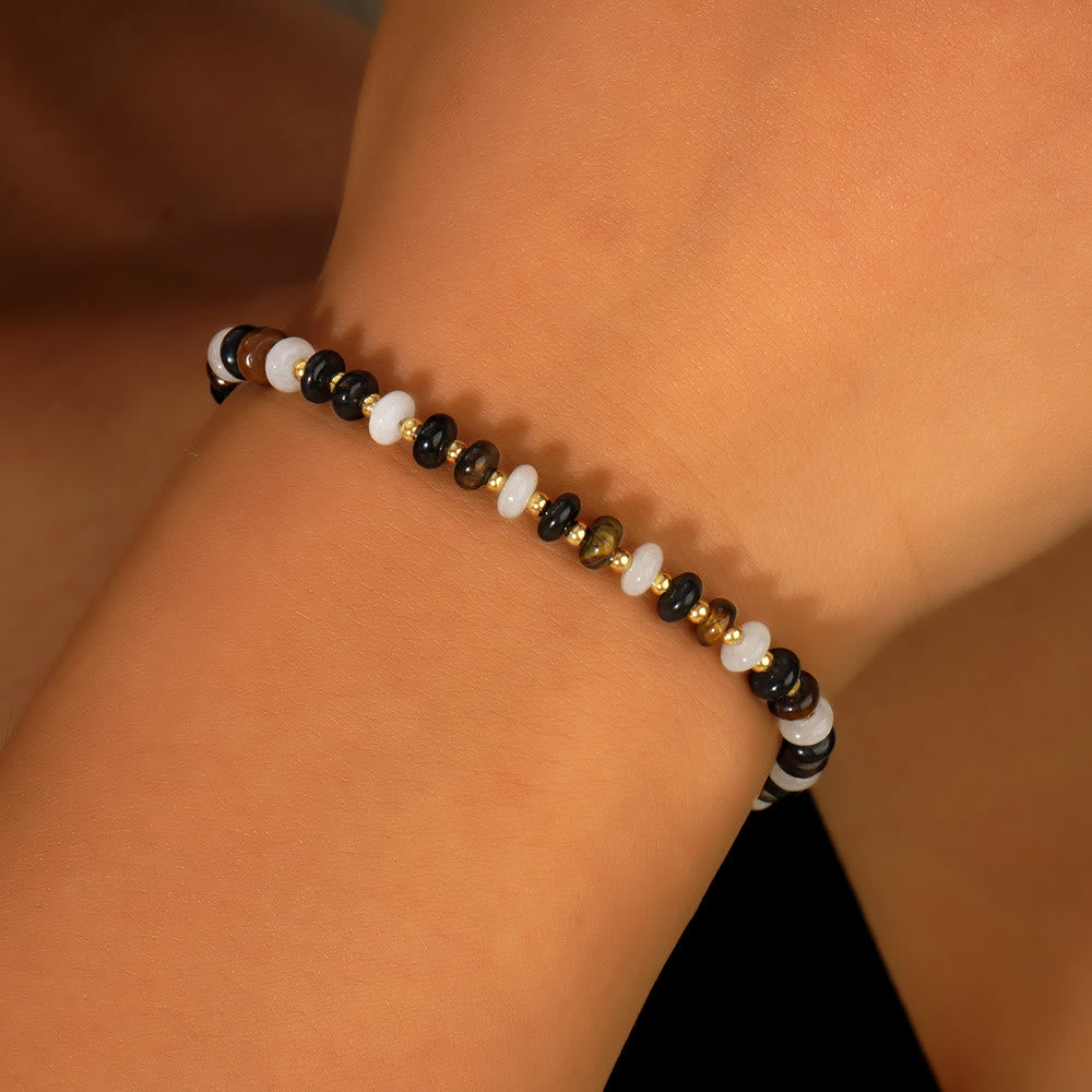 Olivenorma Boho Style Natural Crystal Adjustable Beaded Bracelet - image 1