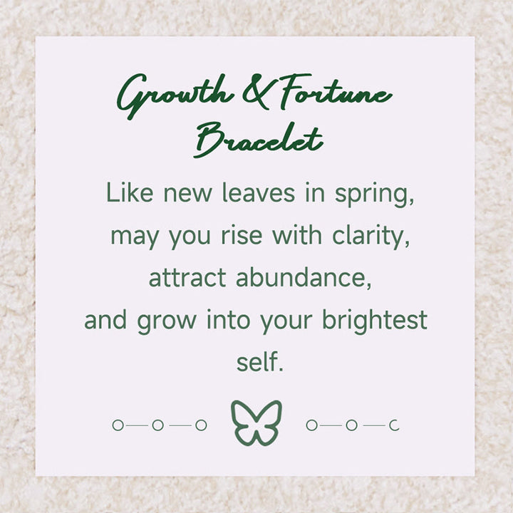 Olivenorma "Growth & Fortune" Green Phantom Quartz Bracelet - image 1