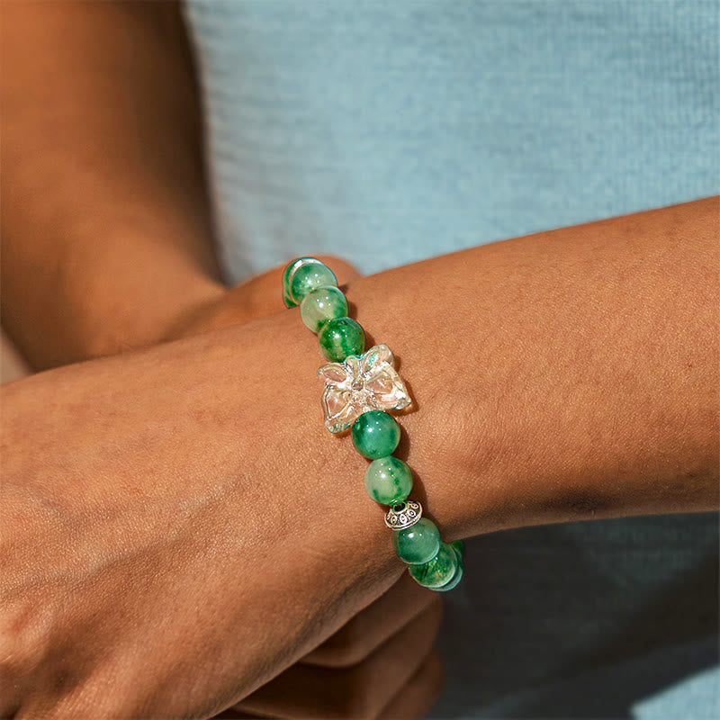Olivenorma "Growth & Fortune" Green Phantom Quartz Bracelet - image 4