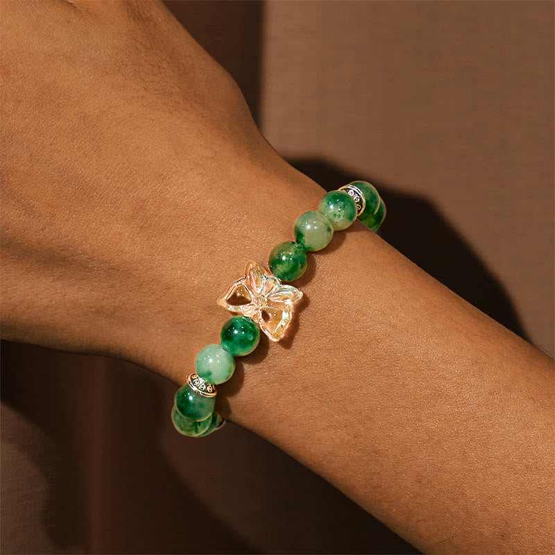 Olivenorma "Growth & Fortune" Green Phantom Quartz Bracelet - image 3