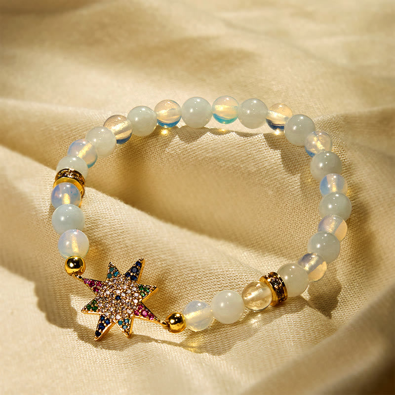 Olivenorma "Dream Light Guardian" Opalite Star Bracelet - image 2