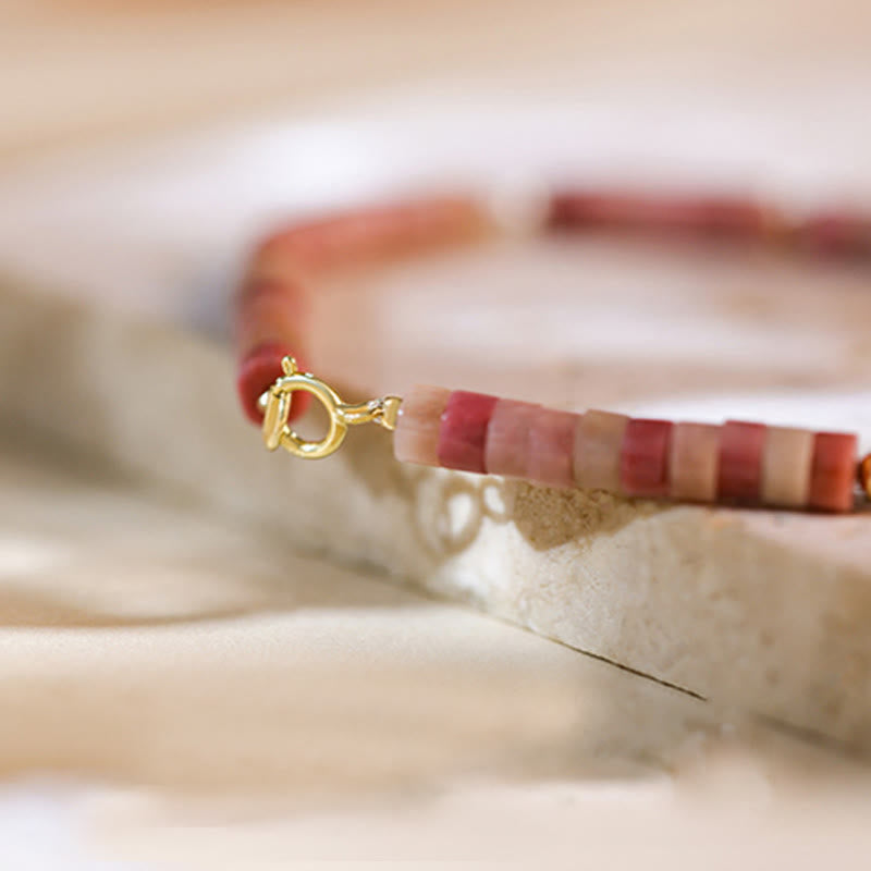 Olivenorma Natural Rhodochrosite Attract Love Beaded Bracelet - image 2