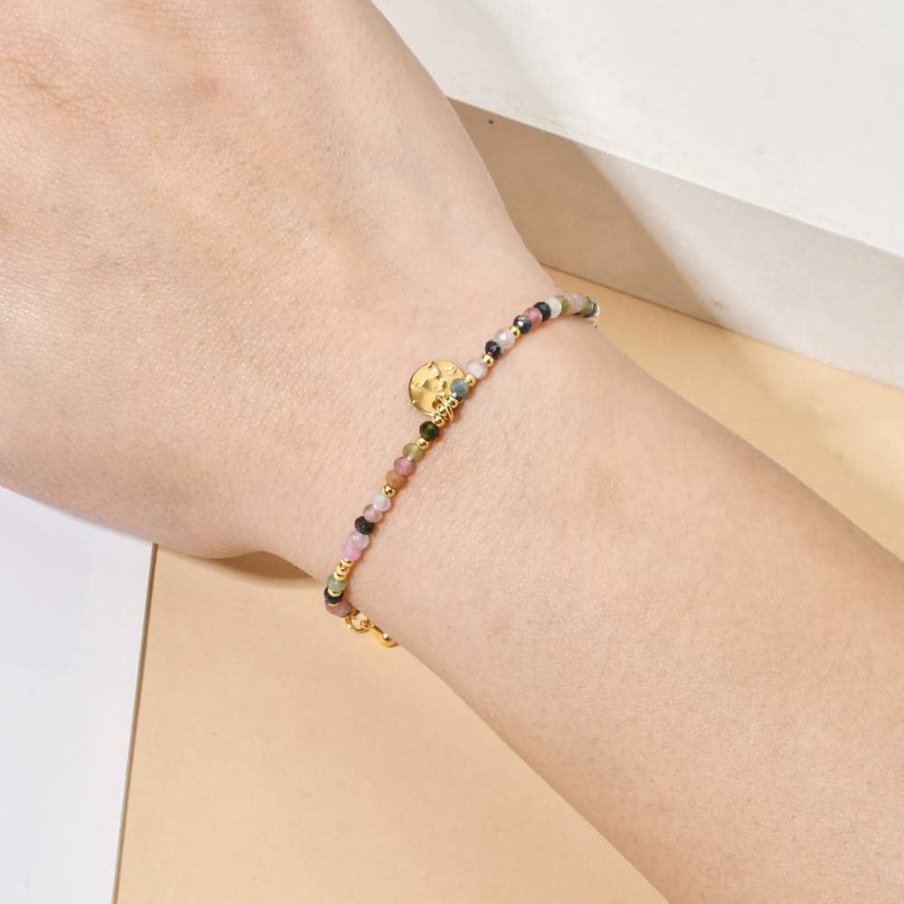 Olivenorma Fortune Biscuit Natural Mini Beads Gemstone Adjustable Bracelet - image 20