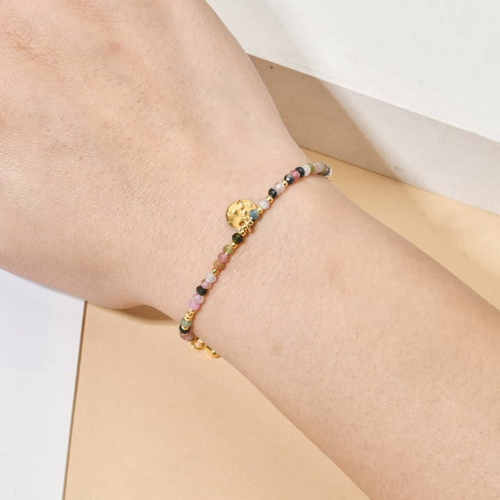 Olivenorma Fortune Biscuit Natural Mini Beads Gemstone Adjustable Bracelet - image 20