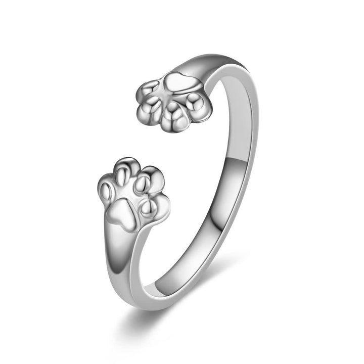Olivenorma Paw Hug Ring - Paw Hug - Silver Color - image 1