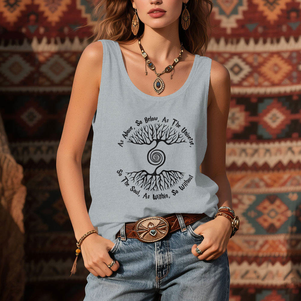 Olivenorma Tree of Life Ladies Shirt Comfort Tank Top - image 10