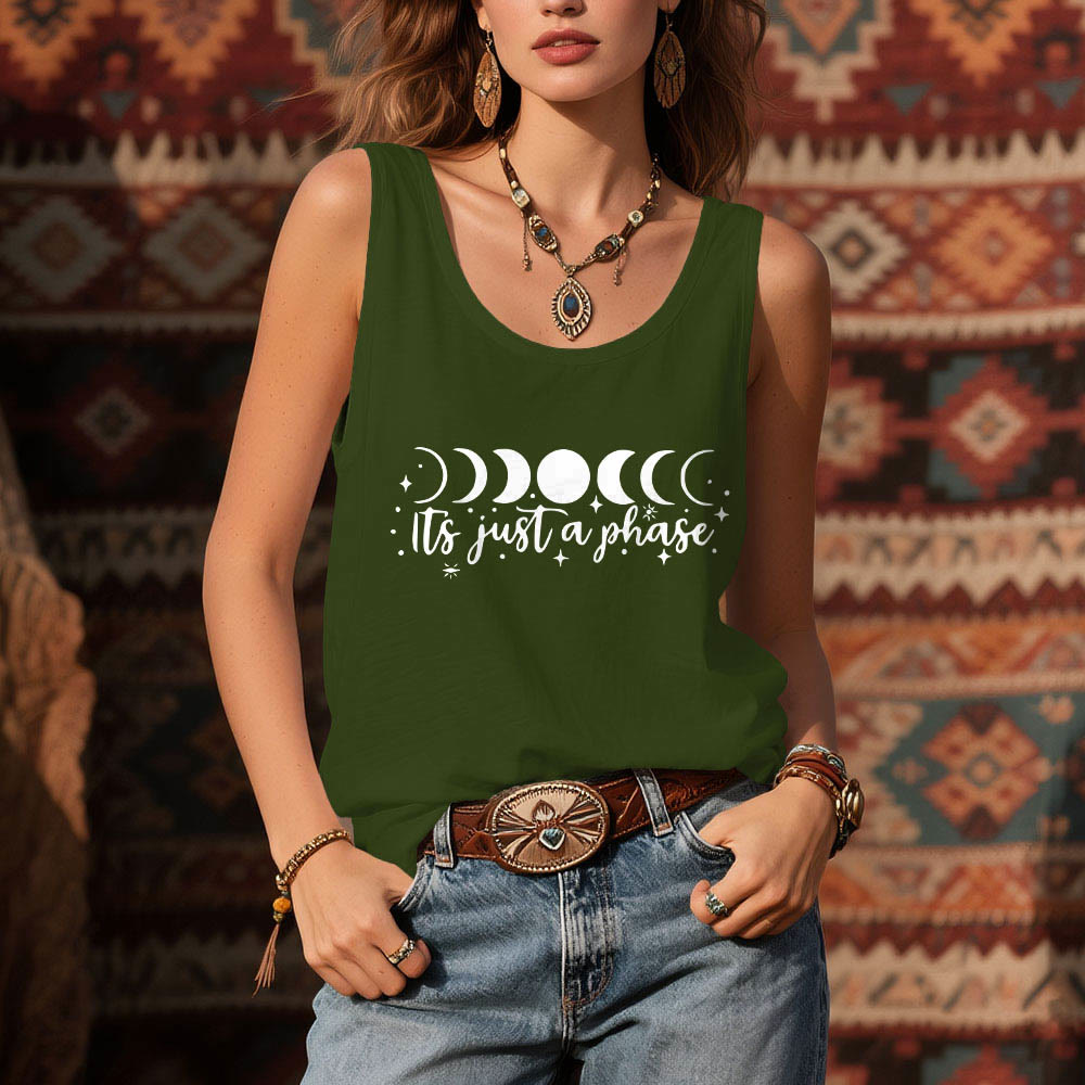 Olivenorma "it's just a phase" Positive Thoughts Soft Comfort Tank T-Shirt - image 12