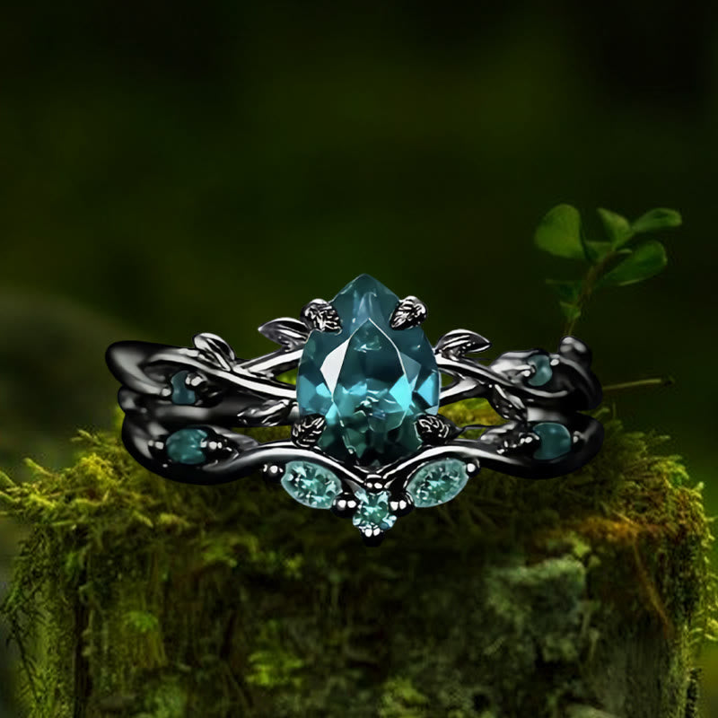 FREE Today: Poseidon's Tear Ring - Aquamarine - Black - US 10 - image 16