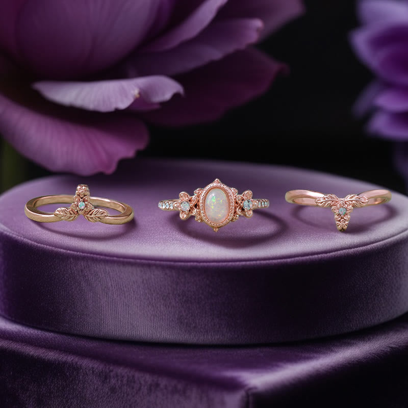 Olivenorma Freya's Bloom Ring Set - image 5