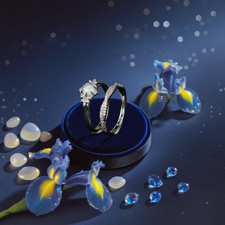 Olivenorma Iris Bloom Ring - image 4