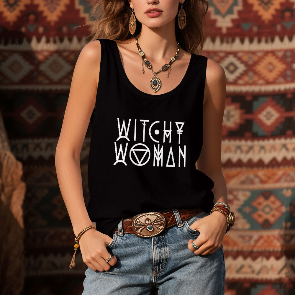 Olivenorma "WITCHY WOMAN" Spiritual Tee Women Tank Top - image 1