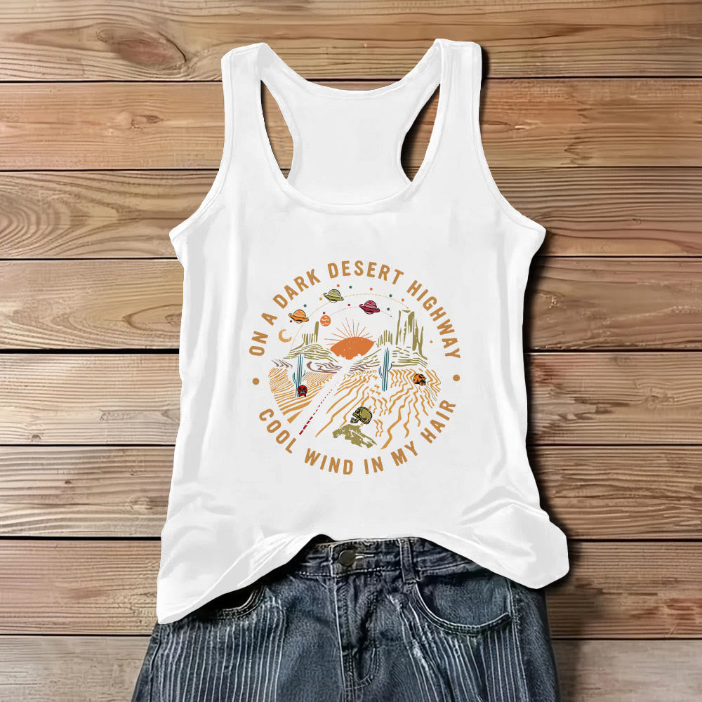 Olivenorma Summer Casual T-Shirt for Women Crewneck Sleeveless Tank Top - White - 3XL - image 6