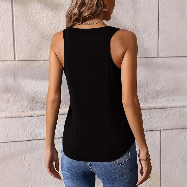 Olivenorma Moom Phase Women's Scoop Neck Tank Top Regular Fit T-Shirt - image 2