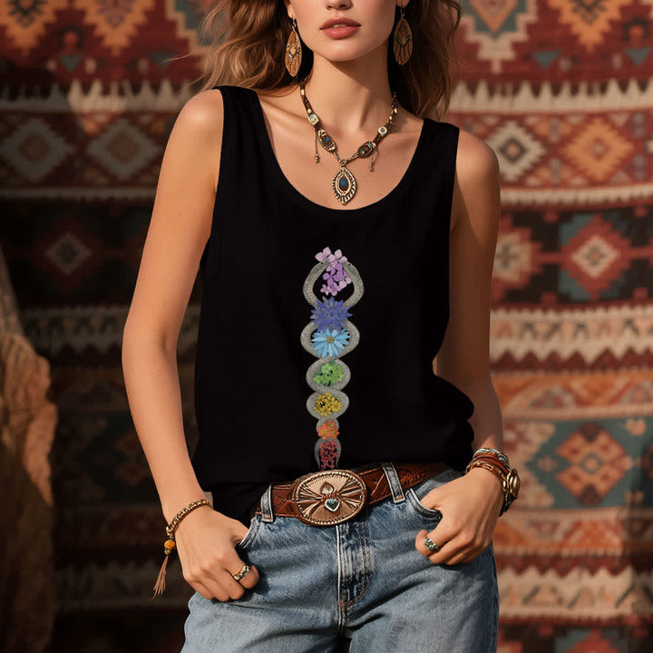 Olivenorma Kundalini Awakening 7 Chakra Tank Top - image 3