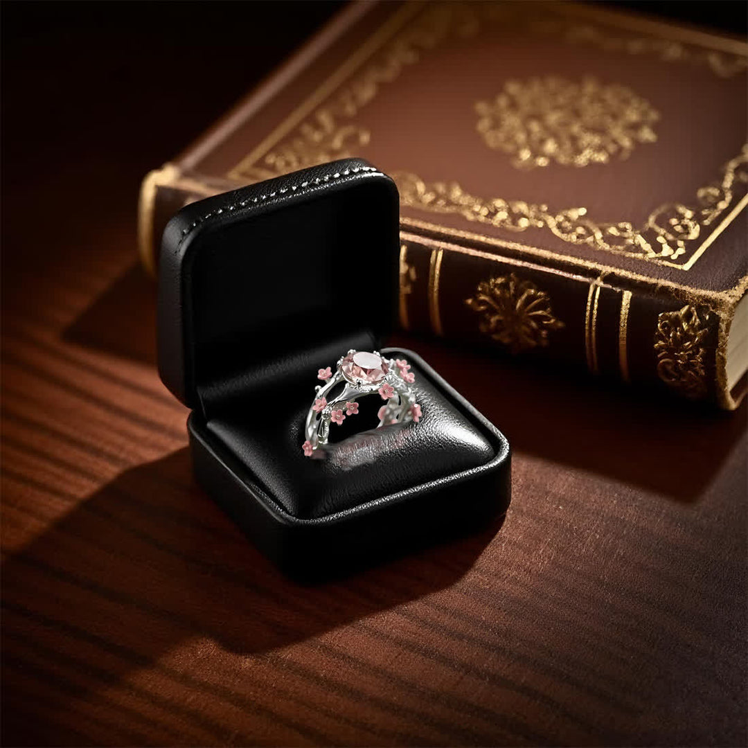 Olivenorma Enchanted Sakura Grove Rose Quartz Ring - image 4