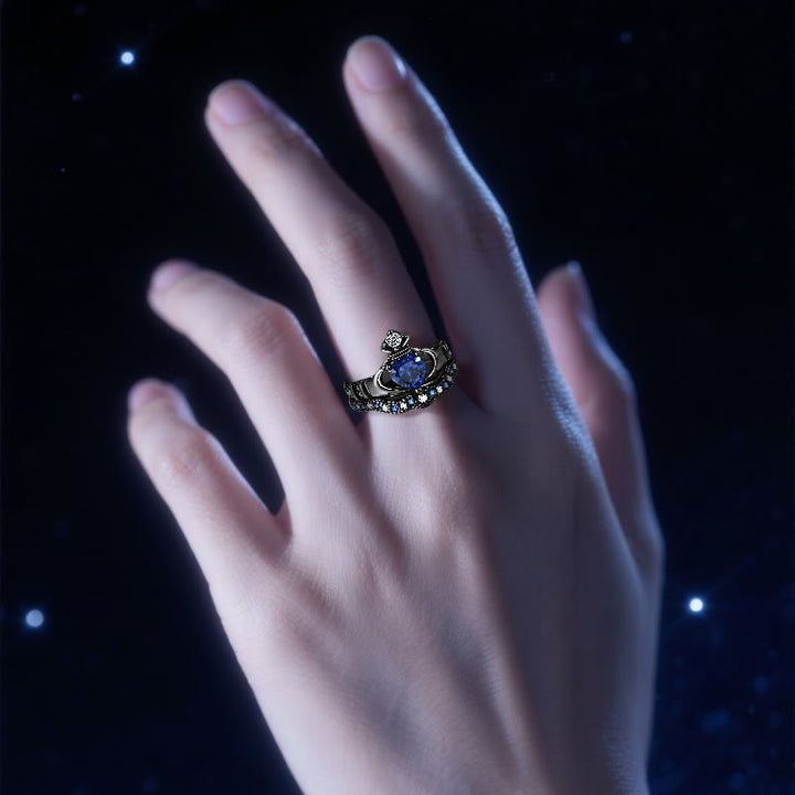 Olivenorma Pluto's Heart Sapphire Love Ring - image 1