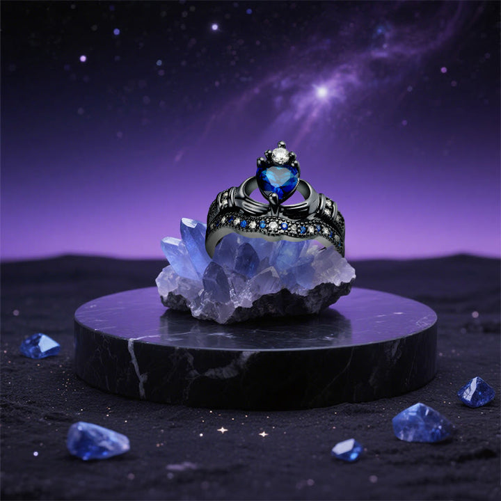 Olivenorma Pluto's Heart Sapphire Love Ring - image 4