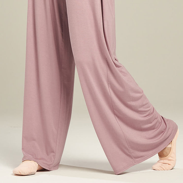 Olivenorma Modal Comfortable Drape Yoga Dance Straight Pants - image 12