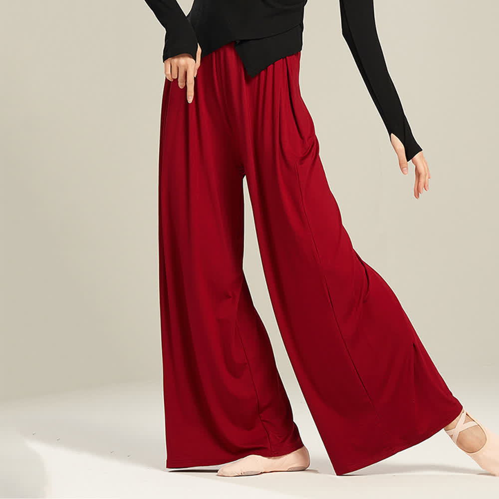 Olivenorma Modal Comfortable Drape Yoga Dance Straight Pants - image 19