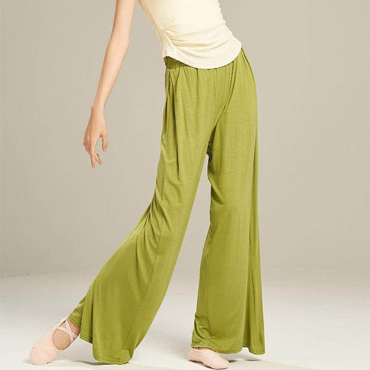 Olivenorma Modal Comfortable Drape Yoga Dance Straight Pants - image 3