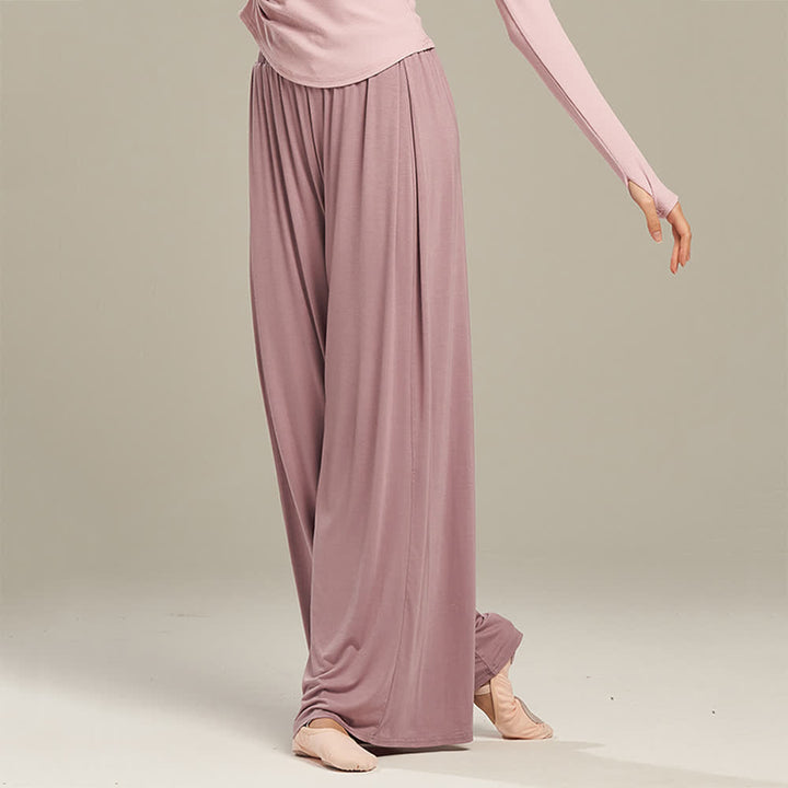 Olivenorma Modal Comfortable Drape Yoga Dance Straight Pants - image 11