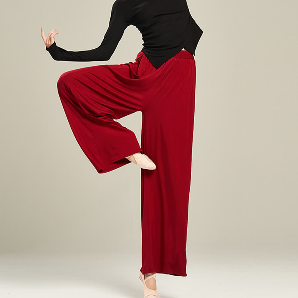 Olivenorma Modal Comfortable Drape Yoga Dance Straight Pants - image 21
