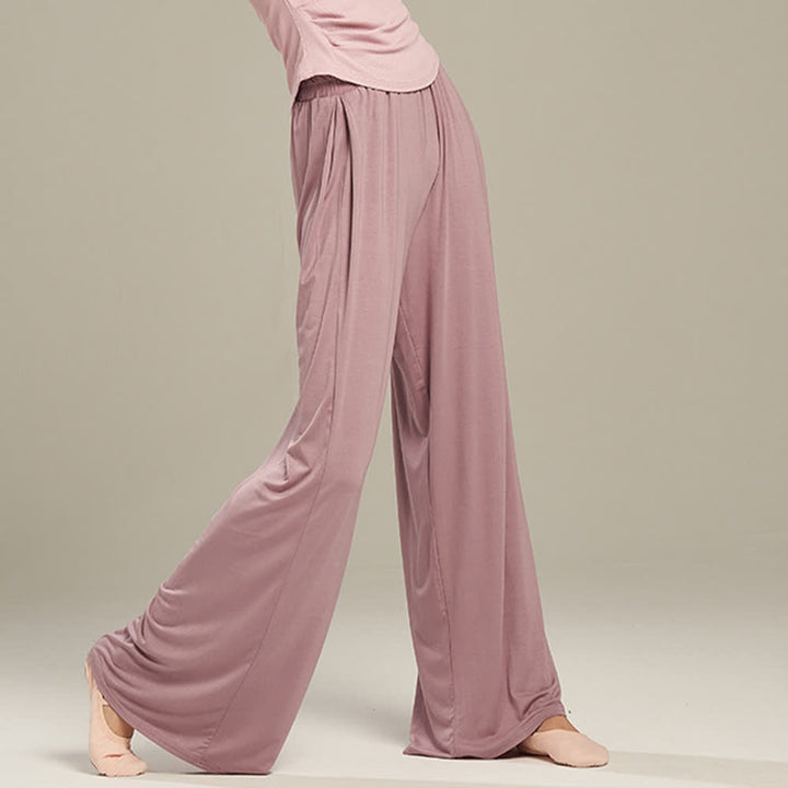 Olivenorma Modal Comfortable Drape Yoga Dance Straight Pants - image 9
