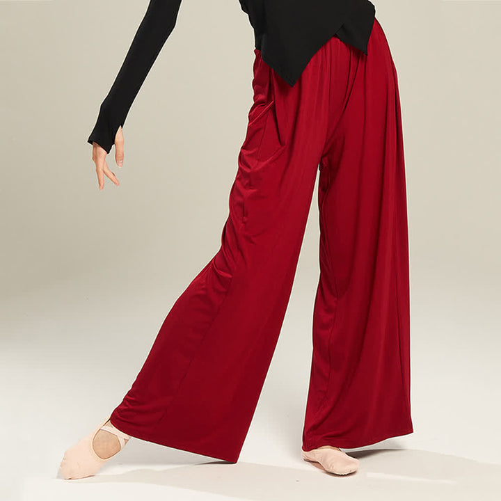 Olivenorma Modal Comfortable Drape Yoga Dance Straight Pants - image 18