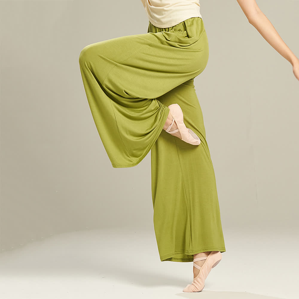 Olivenorma Modal Comfortable Drape Yoga Dance Straight Pants - image 1