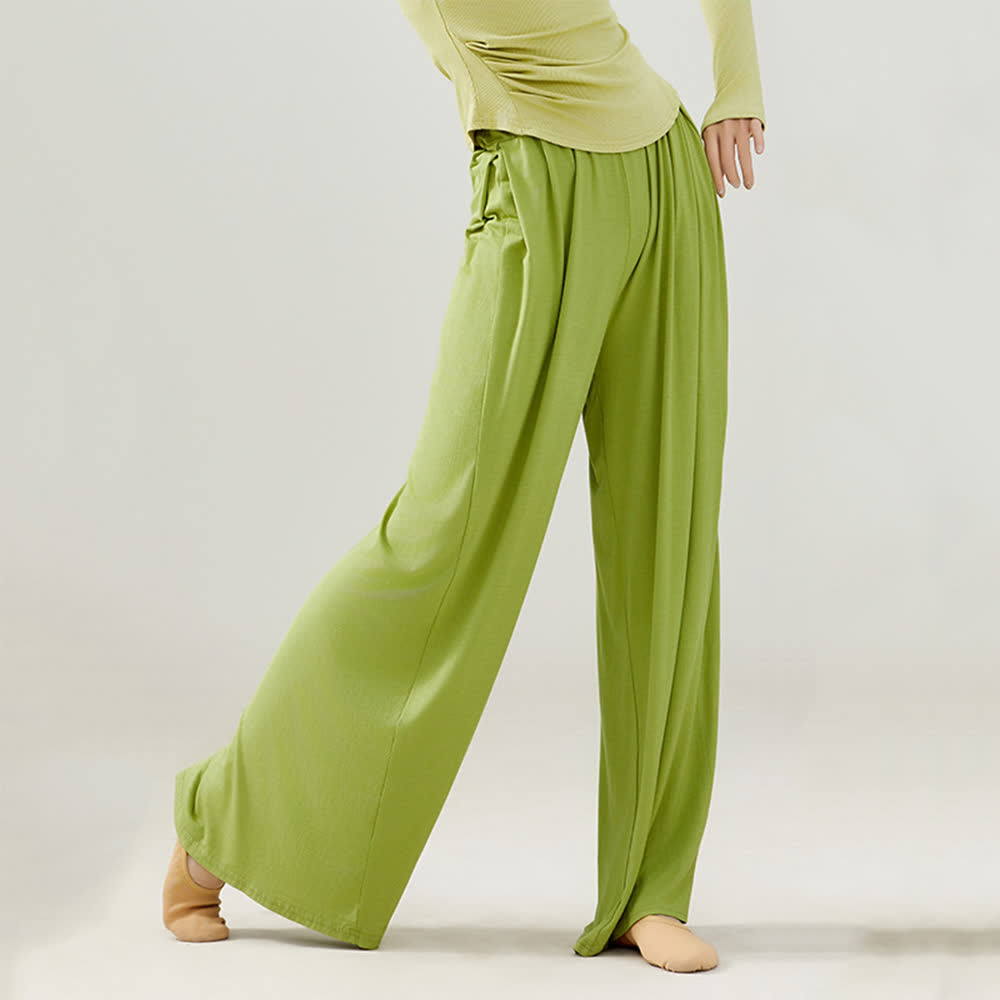 Olivenorma Modal Comfortable Drape Yoga Dance Straight Pants - image 5