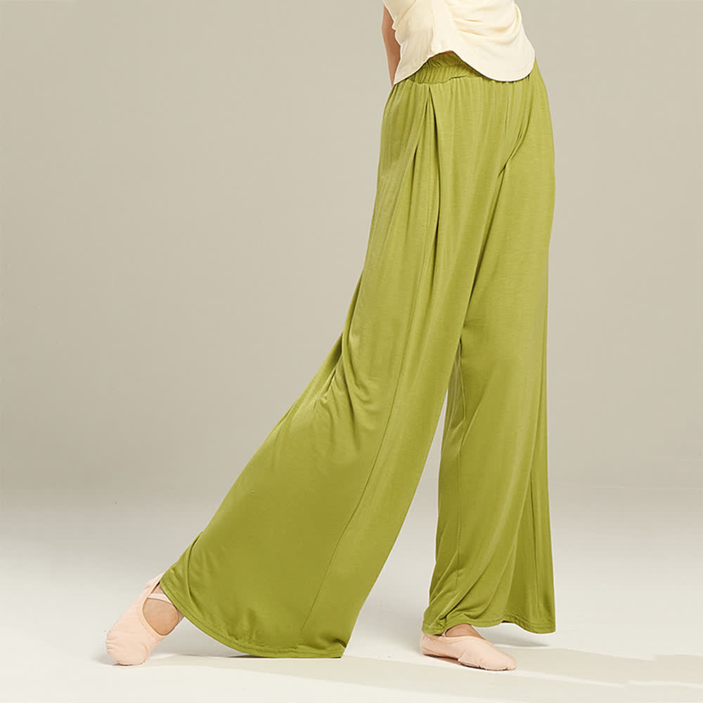 Olivenorma Modal Comfortable Drape Yoga Dance Straight Pants - image 2