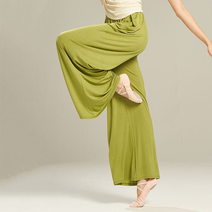 Olivenorma Modal Comfortable Drape Yoga Dance Straight Pants - image 1