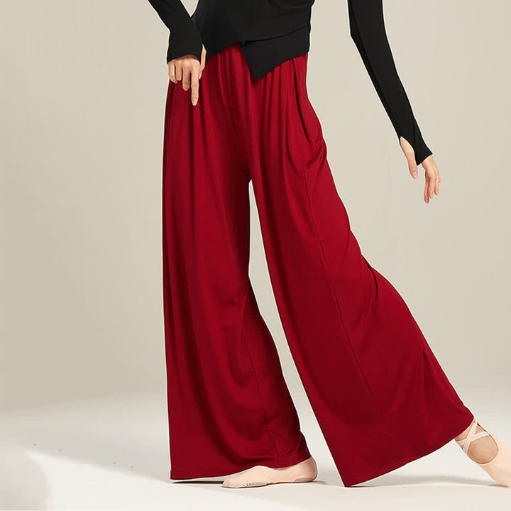 Olivenorma Modal Comfortable Drape Yoga Dance Straight Pants - image 19