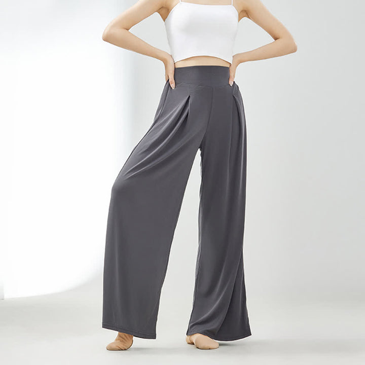 Olivenorma Cuprammonium Rayon Drape Yoga Dance Wide-Leg Pants - image 3