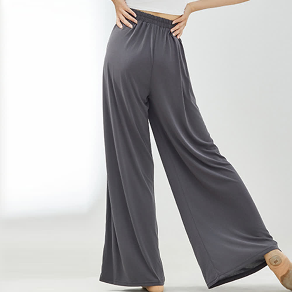 Olivenorma Cuprammonium Rayon Drape Yoga Dance Wide-Leg Pants - image 4